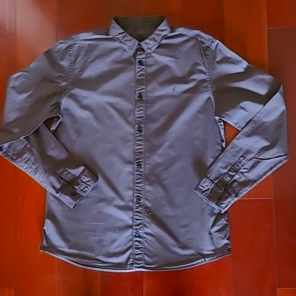 All Saints dark gray shirt Large slim fit